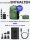 Airback GR-107C3 Mini Air Pump, 5V, 30W, 2400mAh Battery, Portable, LED Display, Black