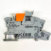 WAGO 788-356 relay module, 230 V, 1 normally open contact, 16 A, suitable for lamp loads, red status indicator, 15 mm, 11 pieces