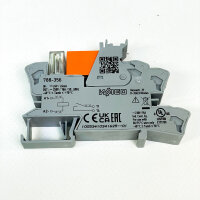 WAGO 788-356 Relay Module, 230 V, 1 normally open contact, 16 A, red status indicator, 15 mm, 5 pieces
