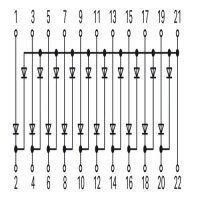 WAGO 289-151 Lamp Test Gate, 5 pieces, components for...