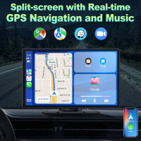 Carplay HVIN RC07, 9 Zoll Touchscreen, intelligentes Display, Sprachsteuerung, kabellose Verbindung, Navigationssystem
