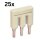 WAGO 2002-403 Jumper, 25 pieces, plug-in bridge for terminal blocks, 2-pole, accessory, 60356166