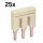 WAGO 2002-403 Jumper, 25 pieces, plug-in bridge for terminal blocks, 2-pole, accessory, 60356166