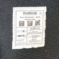 Rookie Rollerskates, Größe 39,5, rosa/schwarz, klassische Rollschuhe, Retro-Design, komfortable Passform