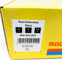 Rookie roller skates, pink/black model, size 37, classic retro style, adjustable lacing, comfortable padding