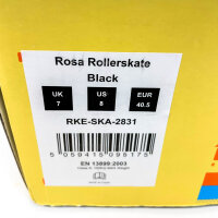 Rookie roller skates, size 40.5, pink/black, classic roller skates, comfortable fit, retro design