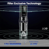 Filter X30 Wireless Tattoo Pen, cordless tattoo machine, lightweight tattoo pen device, rechargeable, precise control