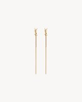 Saint Laurent Cassandre, gold-tone metal threader...