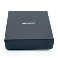 Saint Laurent Cassandre, goldfarbene Metall-Threader-Ohrringe, elegantes Design, Logo-Detail, modischer Schmuck