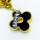 Louis Vuitton Fleur de Monogram, gold-tone key & bag charm, iconic floral design, elegant accessory