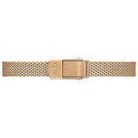 Daniel Wellington Quadro Mini womens wristwatch, quartz watch, square case, rose gold-colored, elegant design