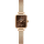 Daniel Wellington Quadro Mini womens wristwatch, quartz watch, square case, rose gold-colored, elegant design