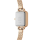 Daniel Wellington Quadro Mini womens wristwatch, quartz watch, square case, rose gold-colored, elegant design