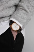 Daniel Wellington DW00100646, Iconic Chronograph, 42mm, Unisex Armbanduhr, Edelstahlgehäuse, Lederarmband, Quarzwerk
