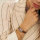 Burker Watches Ruby Petite Gold Ladies Wristwatch, Ruby Petite model, gold-tone case, brown leather strap, elegant design
