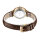 Burker Watches Ruby Petite Gold Ladies Wristwatch, Ruby Petite model, gold-tone case, brown leather strap, elegant design