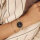 Burker Ruby Petite womens wristwatch, model RPBGSS, stainless steel case, black dial, gold accents, silver mesh strap