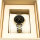 Burker Ruby Petite womens wristwatch, model RPBGSS, stainless steel case, black dial, gold accents, silver mesh strap
