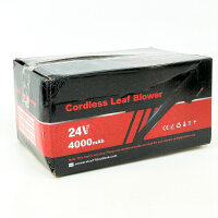 Ykall GFJ-01 Akku-Laubbläser, 24V, 4000 mAh, kabellos, für Garten, Terrasse, Hof, entfernt Laub & Staub