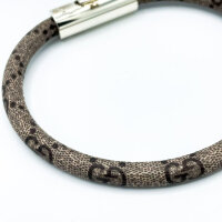 Gucci GG Supreme Armband, Modell GG Supreme, Schmuck, silberfarben, GG Muster, verstellbar, elegantes Design