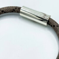 Gucci GG Supreme Armband, Modell GG Supreme, Schmuck, silberfarben, GG Muster, verstellbar, elegantes Design