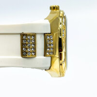 Guess W0653L3 womens watch, stainless steel case, leather strap, analog, waterproof, elegant design for everyday and leisure.