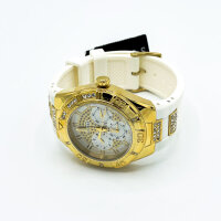 Guess W0653L3 womens watch, stainless steel case, leather strap, analog, waterproof, elegant design for everyday and leisure.