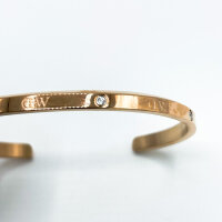 Daniel Wellington Classic Bracelet L, bangle, rose gold, double-plated 316L stainless steel, elegant design