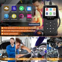 Profi OBD2 Diagnosegerät, 2,8" Display, Echtzeitdaten, Fehlercode-Leser, Motoranalyse, volle OBDII/EOBD-Funktionen, für BMW, Mercedes, VW