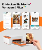 Liene Amber M110 Mini Photo Printer, Dye-Sublimation,...