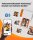 Liene Amber M110 Mini Photo Printer, Dye-Sublimation, Bluetooth, incl. 60 Photo Papers 10x15 cm, 20 Self-Adhesive Photos, 2 Color Ribbons, for iOS & Android