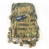 Mil-Tec US Assault Pack NOS 16 Tagesrucksack, Woodland Arid Camouflage, 20L, robust, 100% Polyester, MOLLE-System, gepolsterte Schultergurte