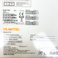 Oukitel OT8 Tablet, 11-inch FHD, 6GB RAM, 256GB Storage, Octa-Core, 8MP Front Camera, 8800mAh Battery, Grey