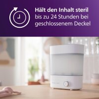 Philips Avent SCF293/00 Baby Bottle Sterilizer & Dryer, chemical-free, 99.9% germ reduction, space for 6 bottles & accessories