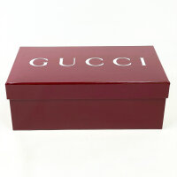 Gucci Herren Mokassin AAFU2, dunkelblaues Leder, Größe 40, Web-Detail, eleganter Slipper