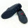 Gucci Herren Mokassin AAFU2, dunkelblaues Leder, Größe 40, Web-Detail, eleganter Slipper