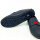 Gucci Herren Mokassin AAFU2, dunkelblaues Leder, Größe 43.5, Web-Detail, eleganter Slipper