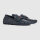 Gucci mens moccasin AAFU2, size 44, dark blue leather, web detail, elegant slipper