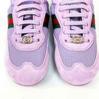 Gucci Shift womens sneakers AAF1Z, size 38.5, white, leather, sporty, logo details