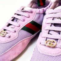 Gucci Shift womens sneakers AAF1Z, size 38.5, white, leather, sporty, logo details