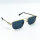 Davidoff DATS120-02 Mens Sunglasses, 56 mm lenses, 18 mm bridge, 145 mm temples, gold-tone, blue lenses
