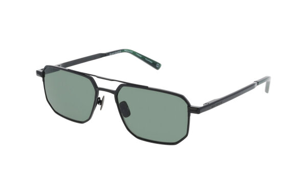Davidoff DATS120-03 Mens Sunglasses, 56mm lenses, 18mm bridge, 145mm temples, black, green lenses
