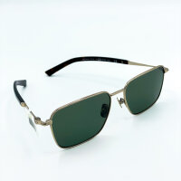 Davidoff DATS104-03 Herren-Sonnenbrille, goldfarben, grüne Gläser, Glasbreite 57 mm, Stegbreite 16 mm, Bügellänge 145 mm