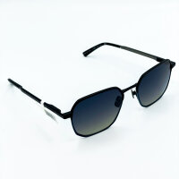 Davidoff DATS121-03 Herren-Sonnenbrille, 55 mm Gläser, 20 mm Steg, 145 mm Bügel, schwarz, blaue Verlaufsgläser