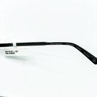 Davidoff DATS121-03 Herren-Sonnenbrille, 55 mm Gläser, 20 mm Steg, 145 mm Bügel, schwarz, blaue Verlaufsgläser