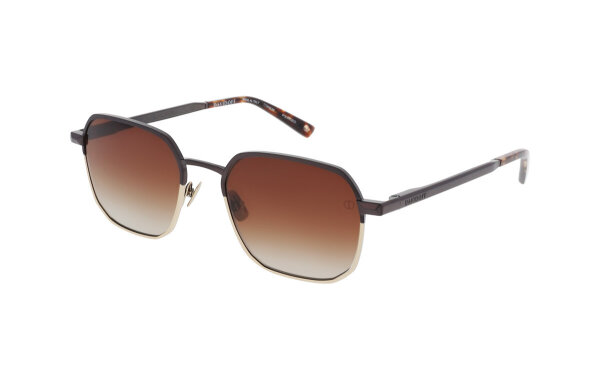 Davidoff DATS121-01 Herren-Sonnenbrille, 55mm Gläser, 20mm Steg, 145mm Bügel, Gunmetal dunkel, braune Verlaufsgläser