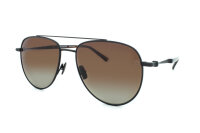 Davidoff DATS113-03 Herren-Sonnenbrille, 56mm Gläser, 17mm Steg, 150mm Bügel, schwarz, braune Verlaufsgläser