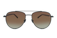 Davidoff DATS113-03 Herren-Sonnenbrille, 56mm Gläser, 17mm Steg, 150mm Bügel, schwarz, braune Verlaufsgläser