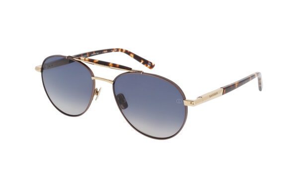Davidoff DATS119-01 Herren-Sonnenbrille, Gunmetal, 58 mm Gläser, 18 mm Steg, 145 mm Bügel, rauchgraue Verlaufsgläser