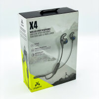 Jaybird X4 wireless sports headphones, Bluetooth, sweat-resistant, customizable, for iOS/Android, Storm Metallic color
